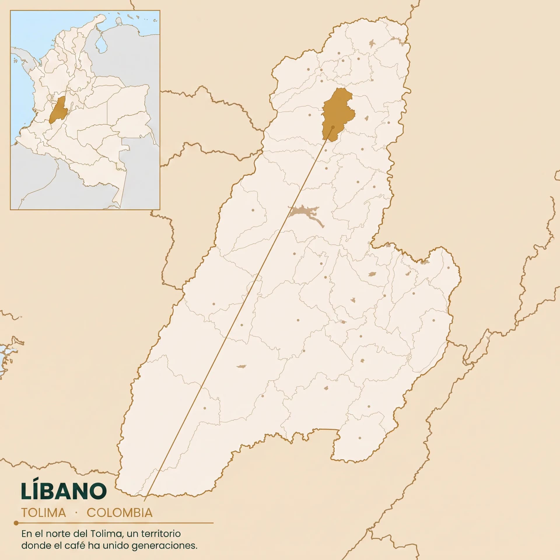 Mapa de ubicación de Líbano